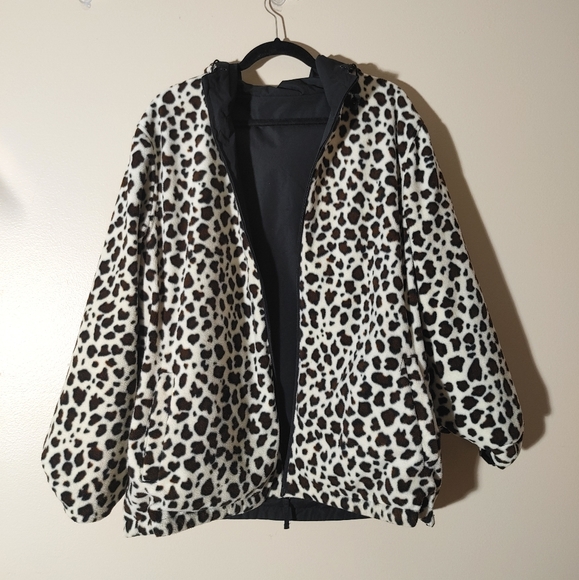 Reversible leopard rain jacket - Picture 3 of 4
